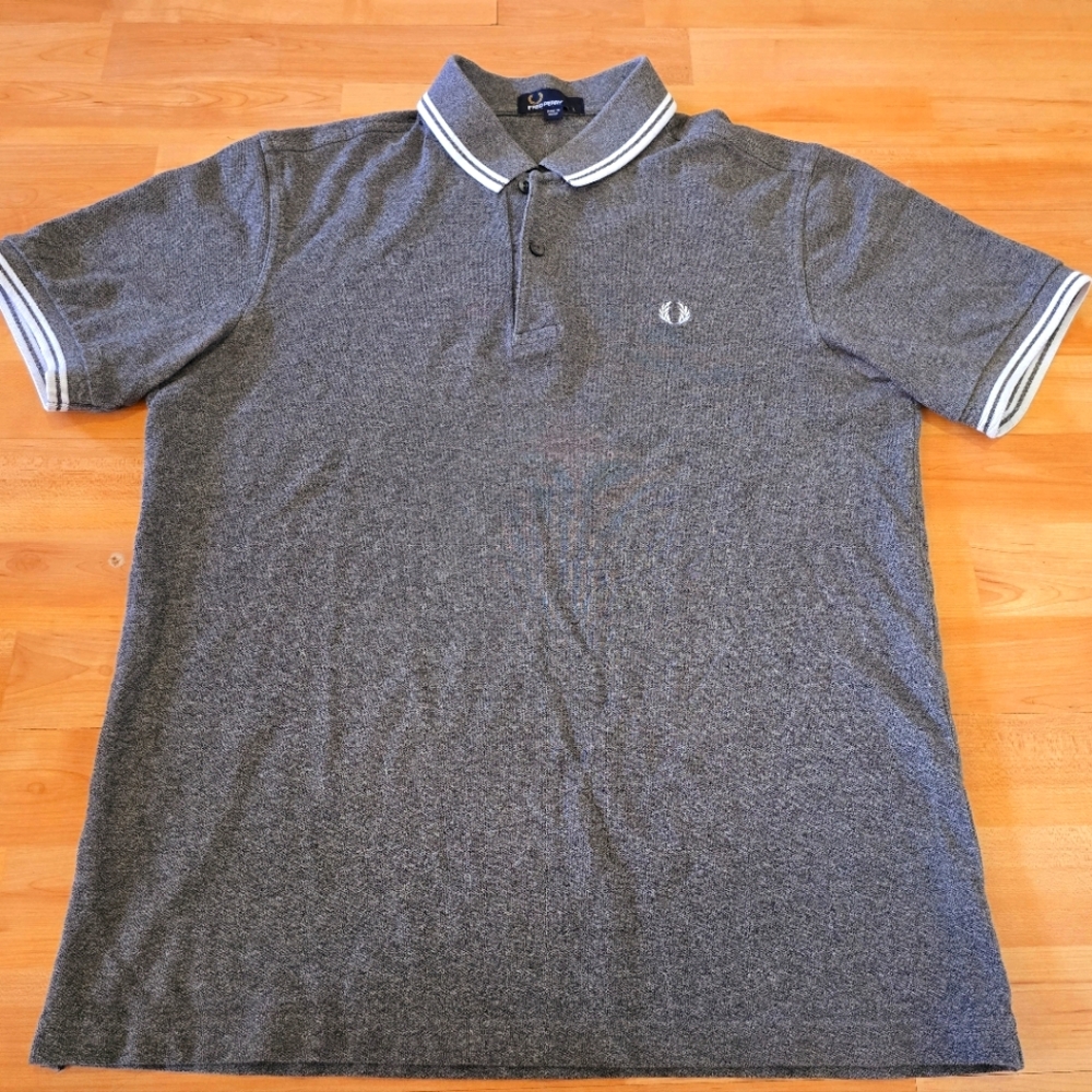 Fred Perrt Gray Polo Shirt
